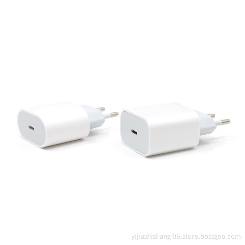 Factory Wholesale 20W USB C Wall Charger for iOS with Type C port